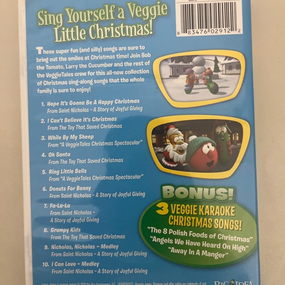 Veggietales set of 2 DVDs The star of Christmas & Christmas sing along songs! - Picture 5 of 9